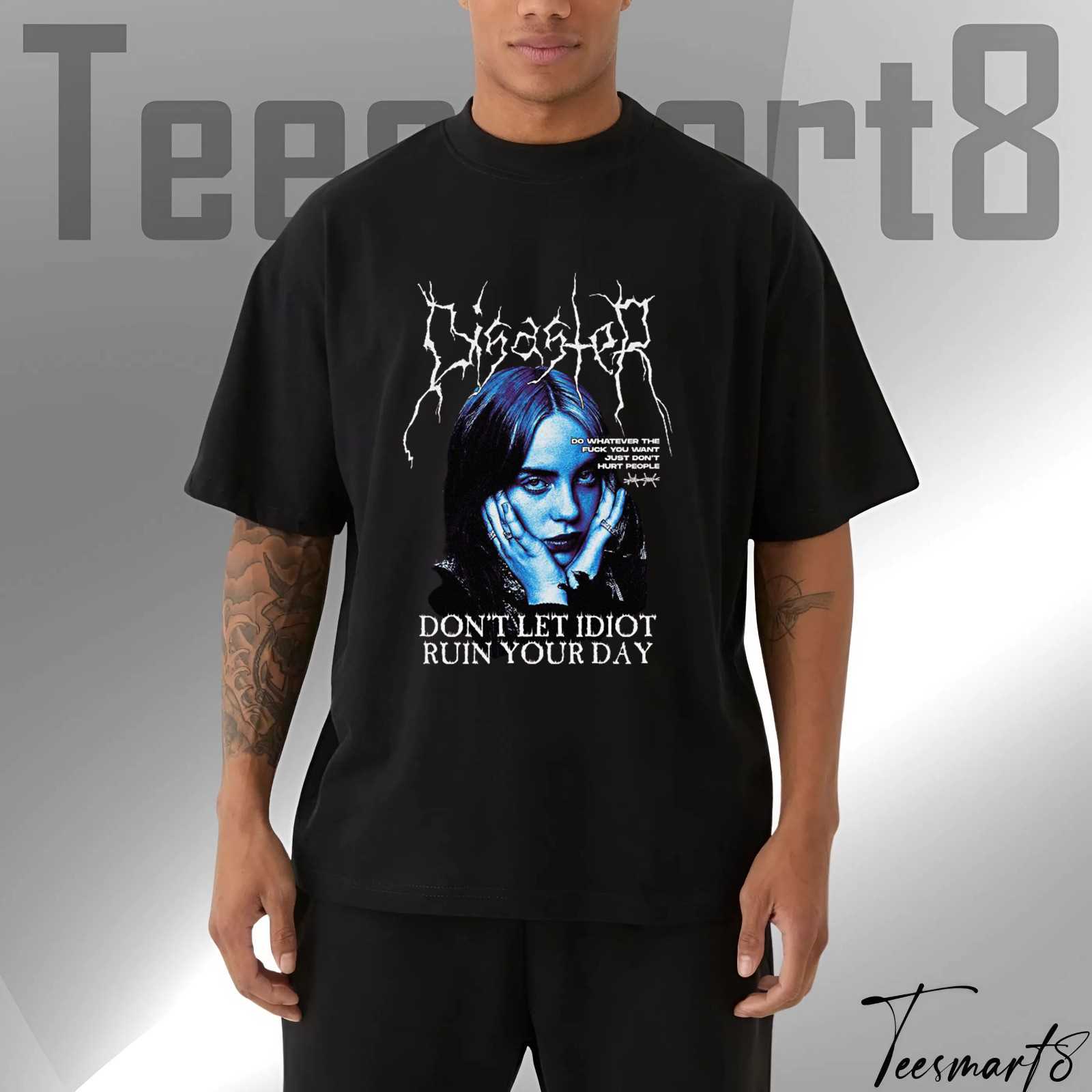 Billie Eilish Aesthetic Concert Tee – Dark Pop Street Look